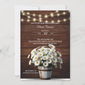 Rustic Bucket Daisy in het Baby shower Bloom Kaart (Voorkant)