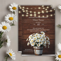 Rustic Bucket Daisy in het Baby shower Bloom