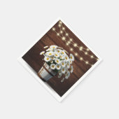 Rustic Bucket Daisy in het Baby shower Bloom Servet (Hoek)