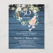 Rustic Budget Surprise Party 50th Jubileum (Voorkant)