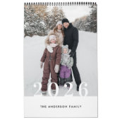 Rustic Buffalo Check 2026 Photo Calendar Kalender (Hoes)