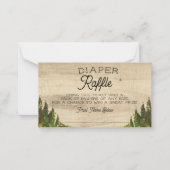 Rustic Buffalo controleert een luieraffle Notitiekaartje (Voorkant)