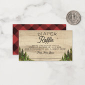 Rustic Buffalo controleert een luieraffle Notitiekaartje (Voorkant / Achterkant in situ)