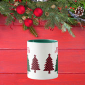 Rustic Buffalo gespeeld in rood groen zwart monogr Mok