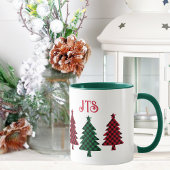 Rustic Buffalo gespeeld in rood groen zwart monogr Mok