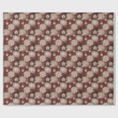 Rustic Buffalo Plaid Barn Christmas Wrapping Paper Cadeaupapier (Vlak)