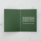 Rustic Buffalo Plaid Come Let Us Adore Him Photo Feestdagen Kaart (Binnen)