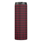 Rustic Buffalo Plaid Tartan Monogram Thermosbeker (Achterkant)