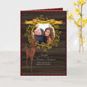 Rustic Buffalo Plain FOTO Modern Modieus STAG Kaart (Gele Bloem)