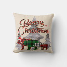 Rustic Buffalo Pset Beren Berry Kerstmis