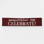 Rustic Buffalo Pset Celebrate gebeurtenis Spandoek (Horizontaal)