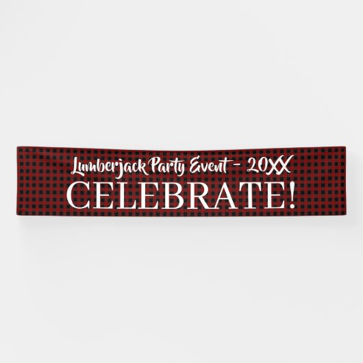 Rustic Buffalo Pset Celebrate gebeurtenis Spandoek (Horizontaal)