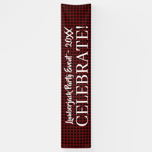 Rustic Buffalo Pset Celebrate  gebeurtenis Spandoek (Verticaal)