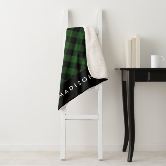 Rustic Buffalo Pset | Gepersonaliseerde Sherpa Bla Deken (In situ)