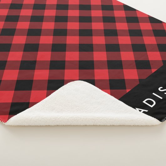 Rustic Buffalo Pset | Gepersonaliseerde Sherpa Bla Deken (3/4)