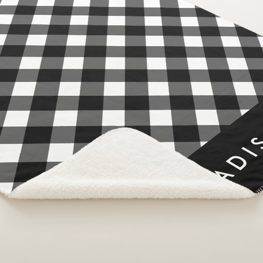 Rustic Buffalo Pset | Gepersonaliseerde Sherpa Bla Sherpa Deken (3/4)