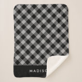 Rustic Buffalo Pset | Gepersonaliseerde Sherpa Bla Sherpa Deken (Voorkant)