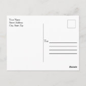 Rustic Buffalo Pset Kraft met kerstmis Briefkaart (Achterkant)