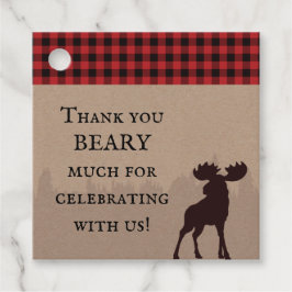 Rustic Buffalo Pset Lumberjack Birthday Dank je Bedankjes Labels