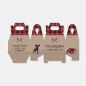 Rustic Buffalo Pset Lumberjack Birthday Thema Bedankdoosjes (Uitgevouwen)