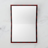 Rustic Buffalo Pset Monogrammed Initiaal Patroon Kaart (Binnen)