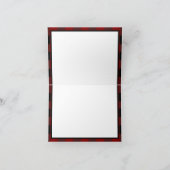 Rustic Buffalo Pset Monogrammed Initialen Patroon Kaart (Binnen)