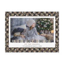 Rustic Buffalo Pset Snow Stars Believe Photo