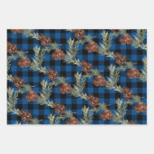 Rustic Buffalo Pset Winter Spruce Cones & Berries Inpakpapier Vel (Voorkant 2)