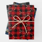 Rustic Buffalo Pset Winter Spruce Cones & Berries Inpakpapier Vel (In situ)