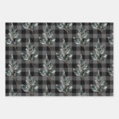 Rustic Buffalo Pset Winter Spruce Cones & Berries Inpakpapier Vel (Voorkant 3)