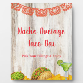 Rustic Build Your Own Taco Bar Sign | Farmhouse Fotoplaat