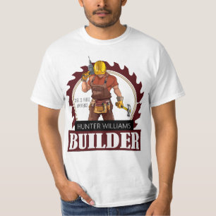 Rustic Builder Construction Building Promotion T-shirt