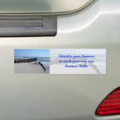 Rustic Bulkhead op Beach Bumpersticker (Op auto)