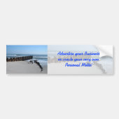 Rustic Bulkhead op Beach Bumpersticker (Voorkant)