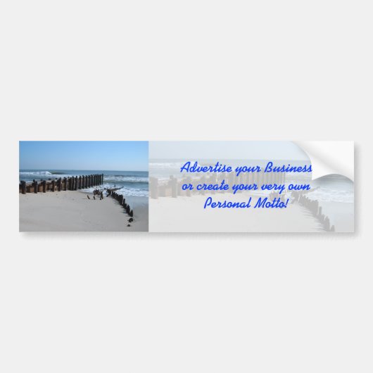 Rustic Bulkhead op Beach Bumpersticker (Voorkant)