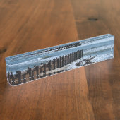 Rustic Bulkhead op Beach Naambordje (Zijkant)