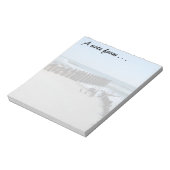 Rustic Bulkhead op Beach Notitieblok (Linkerzijde)