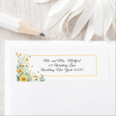 Rustic Bumble Bee Address Etiket (Insitu)