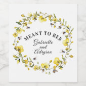 Rustic Bumble Bee Address Wijn Etiket (Enkel label)
