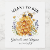 Rustic Bumble Bee Address Wijn Etiket (Enkel label)