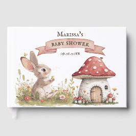 Rustic Bunny Baby shower gastenboek