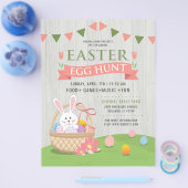 Rustic Bunny in een paashok Flyer (Enkel)