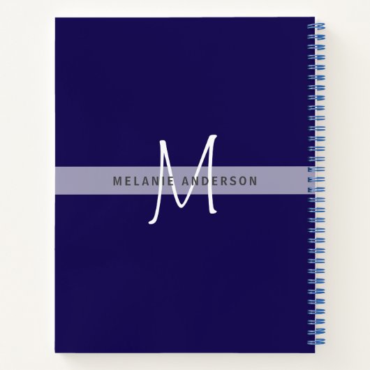 Rustic Burgundy Blue Pink Floral Weddenschap Notitieboek (Achterkant)