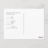 Rustic Burgundy Blue Wedding RSVP Briefkaart (Achterkant)