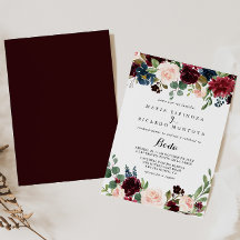 Rustic Burgundy Calligraphy Spain Wedding