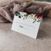 Rustic Burgundy Calligraphy Wedding Place Card Plaatskaartje