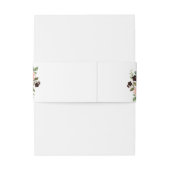 Rustic Burgundy Calligraphy Wedding Uitnodigingen Wikkel (Achterkant Voorbeeld)