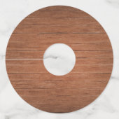 Rustic Burgundy en Blush Floral Wedding Wijnglaslabel (Achterkant)