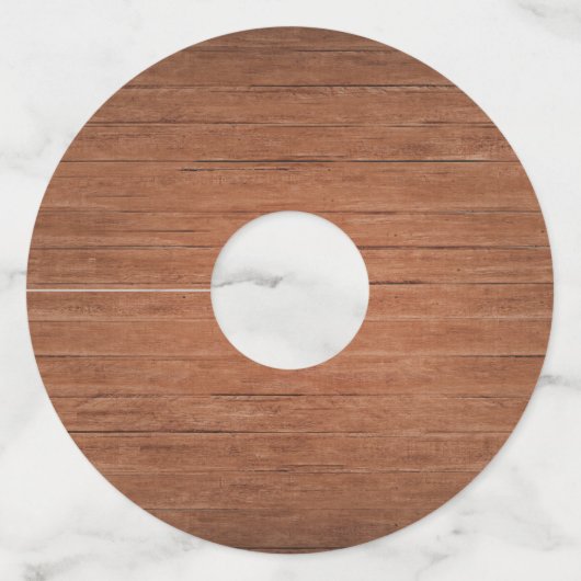 Rustic Burgundy en Blush Floral Wedding Wijnglaslabel (Achterkant)