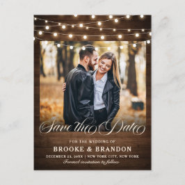Rustic Burgundy Floral Mason Jar Save the Date Briefkaart